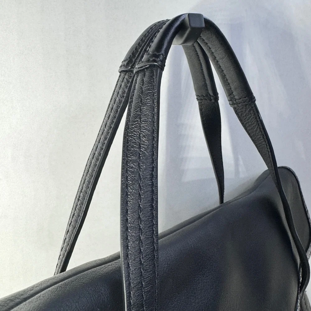 Coach Taylor Marin‎ Satchel Black Leather Snakeskin Tote Bag #A1176-F23301 NWT